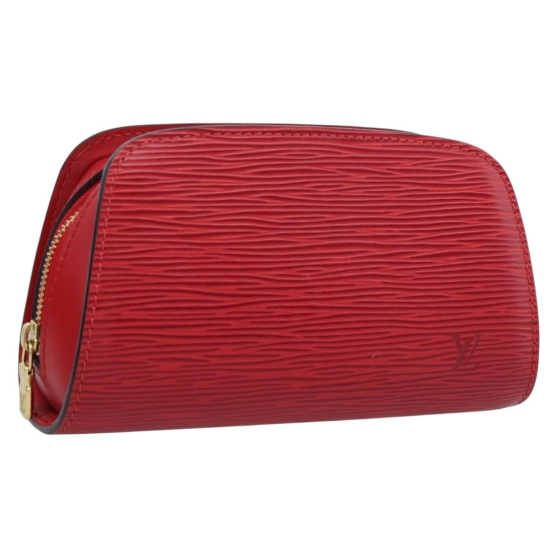LOUIS VUITTON Epi Dauphine PM Pouch Castilian Red M48447 LV Auth 197541