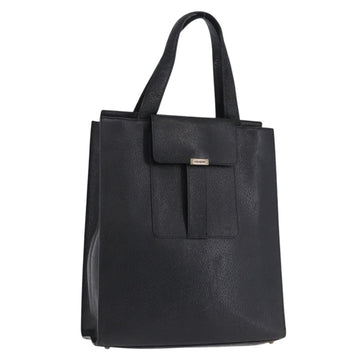 SAINT LAURENT Tote Bag Leather Black Auth ka5791