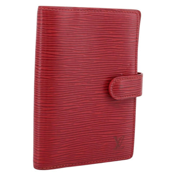 LOUIS VUITTON Epi Agenda PM Day Planner Cover Red R20057 LV Auth BA15220