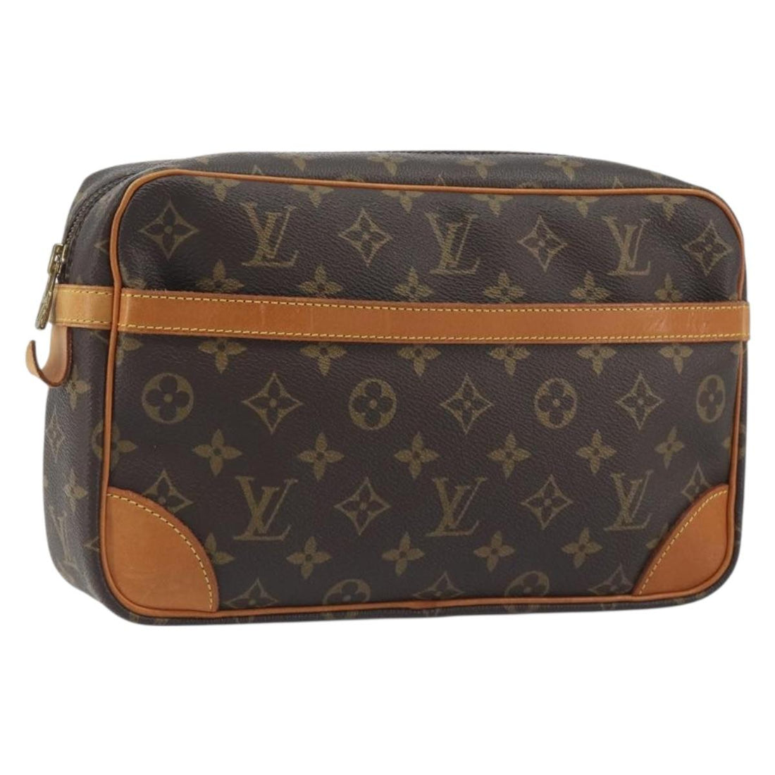 LOUIS VUITTON Monogram Compiegne 28 Clutch Bag M51845 LV Auth 197477