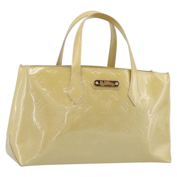 LOUIS VUITTON Monogram Vernis Wilshire PM Bag Broncorail M91452 LV Auth ka5759V