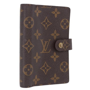 LOUIS VUITTON Monogram Agenda PM Day Planner Cover R20005 LV Auth 197145