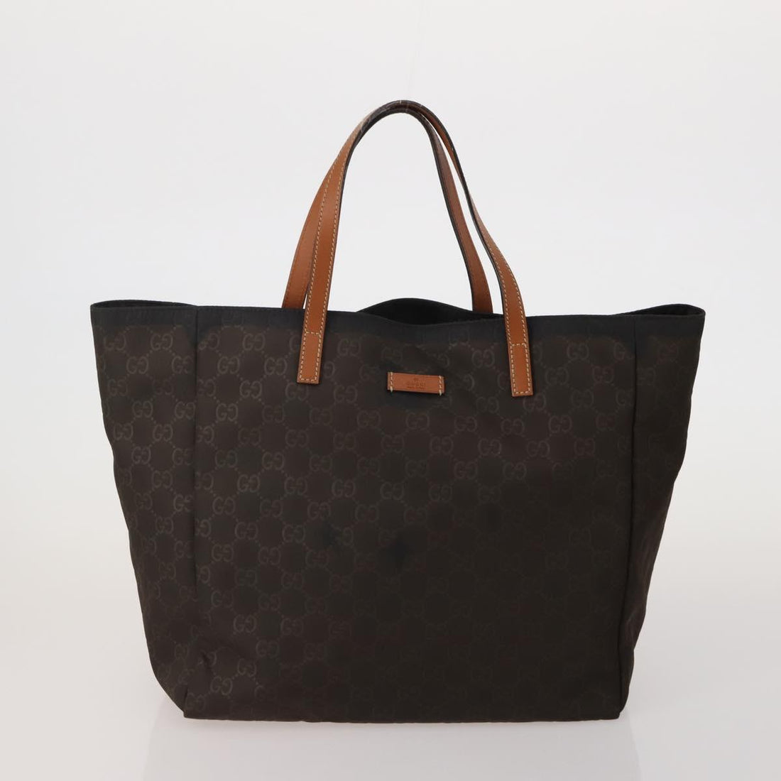 GUCCI GG Supreme Shoulder Bag PVC Nylon 4 Set Black Beige Auth BA13882