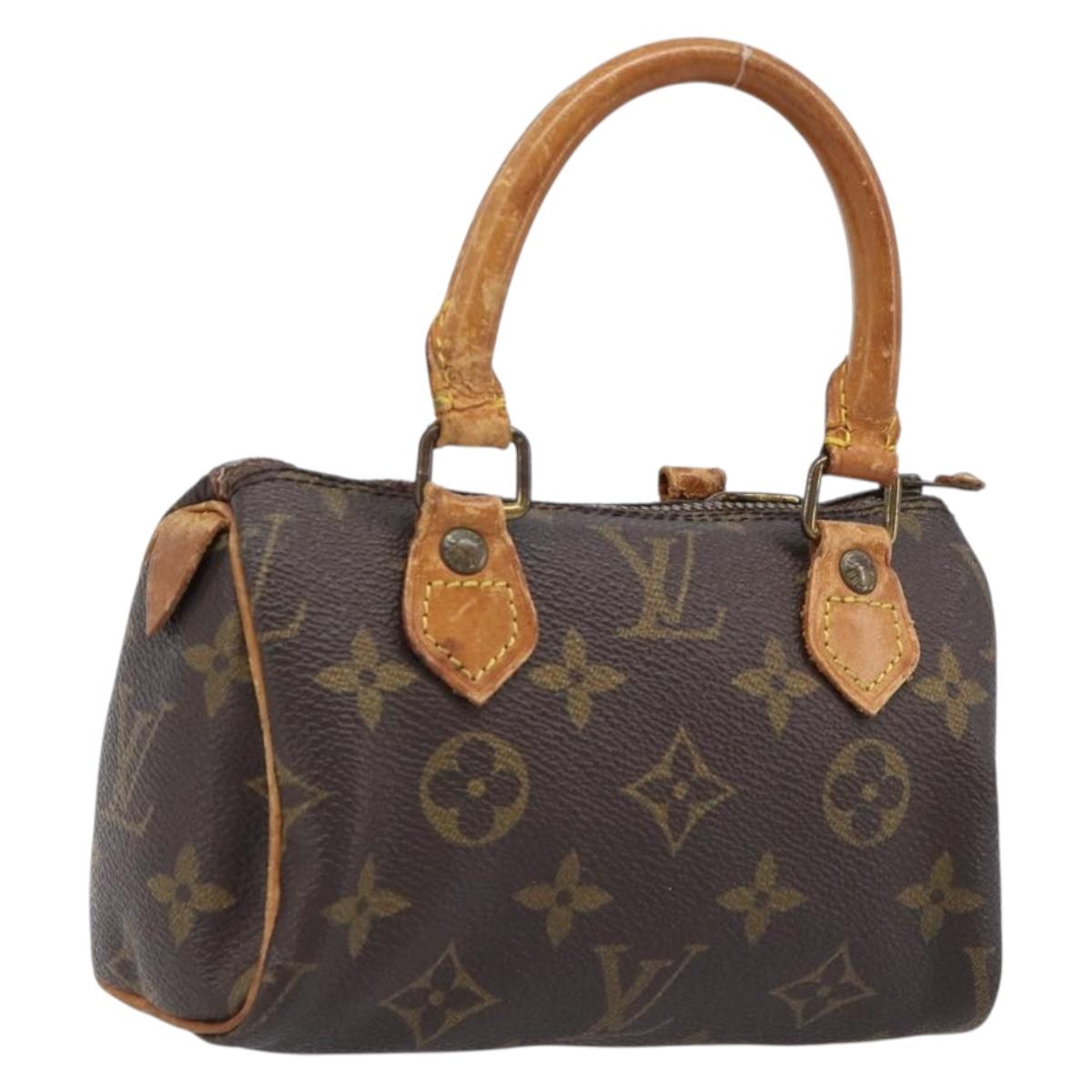 Louis Vuitton Monogram Mini Speedy Handbag (Grade D)