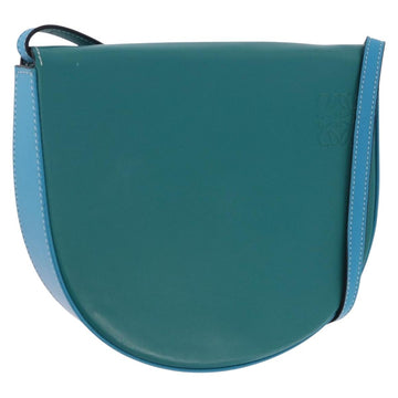 Loewe Heel Pouch Shoulder Bag Leather Emerald Green