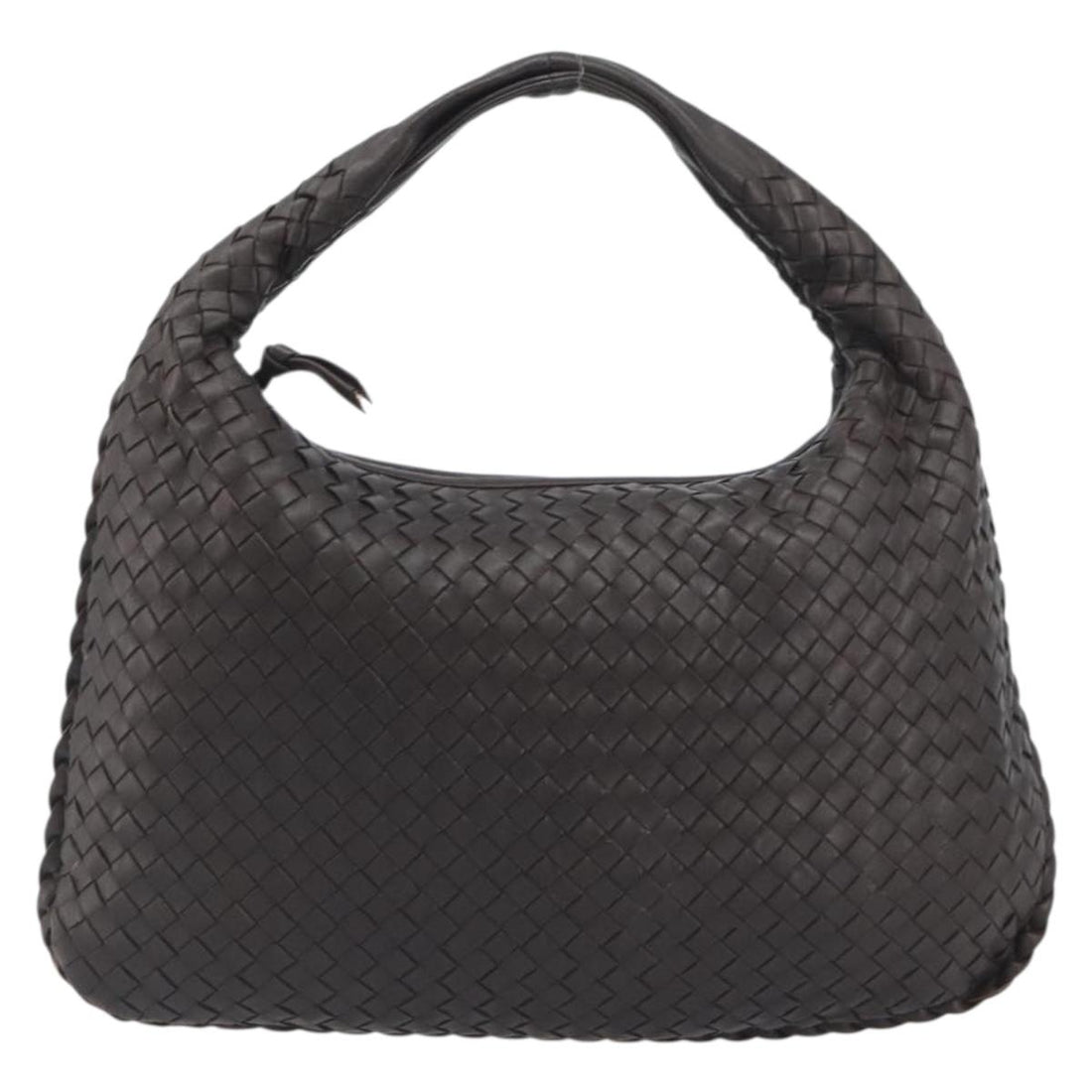 BOTTEGA VENETA INTRECCIATO Shoulder Bag Leather Brown 115653 Auth 197337V