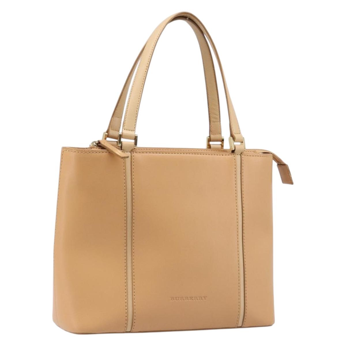 Burberry Handbag Leather Beige Gold (Grade B)