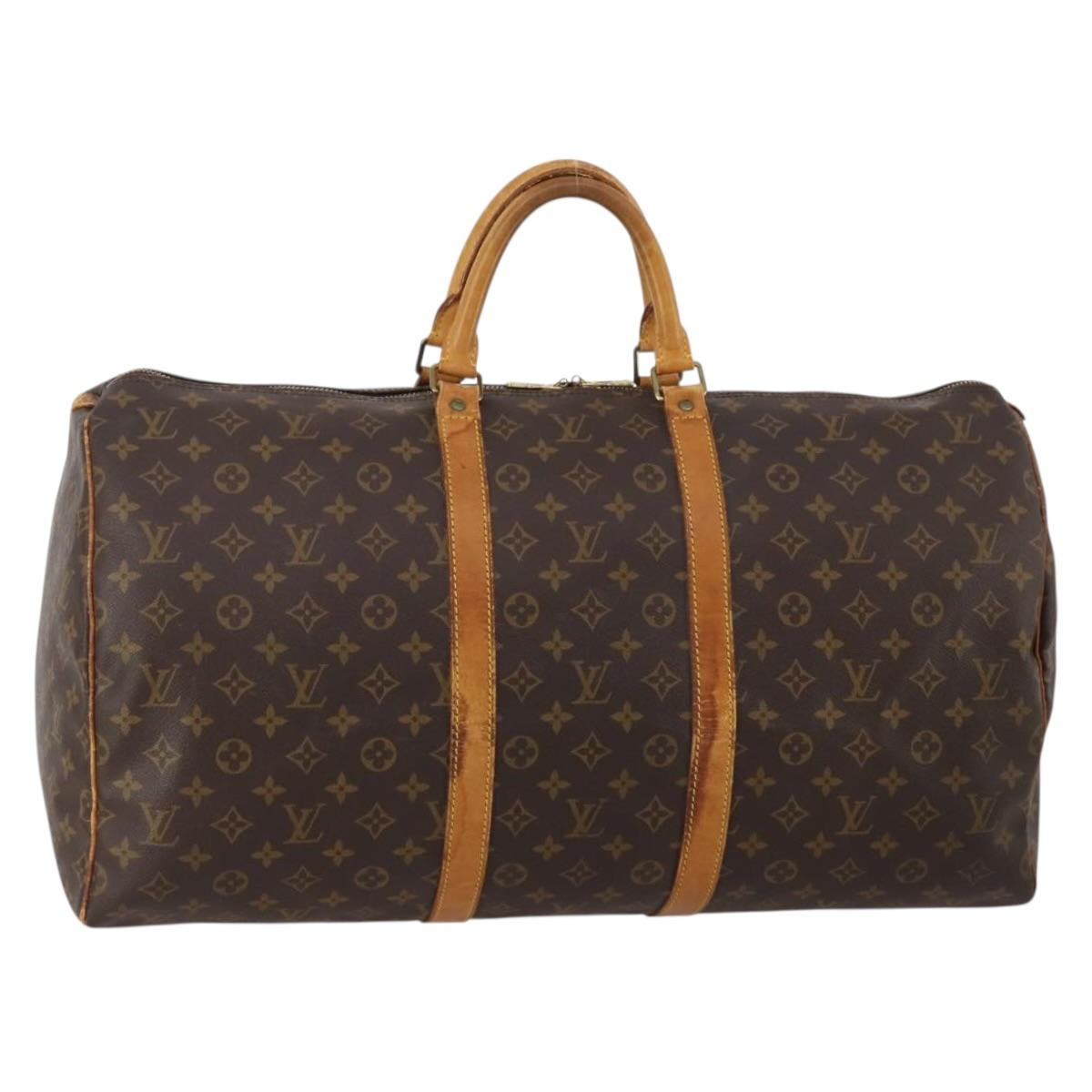 Louis Vuitton Monogram Keepall 55 Boston Bag (Grade CD)