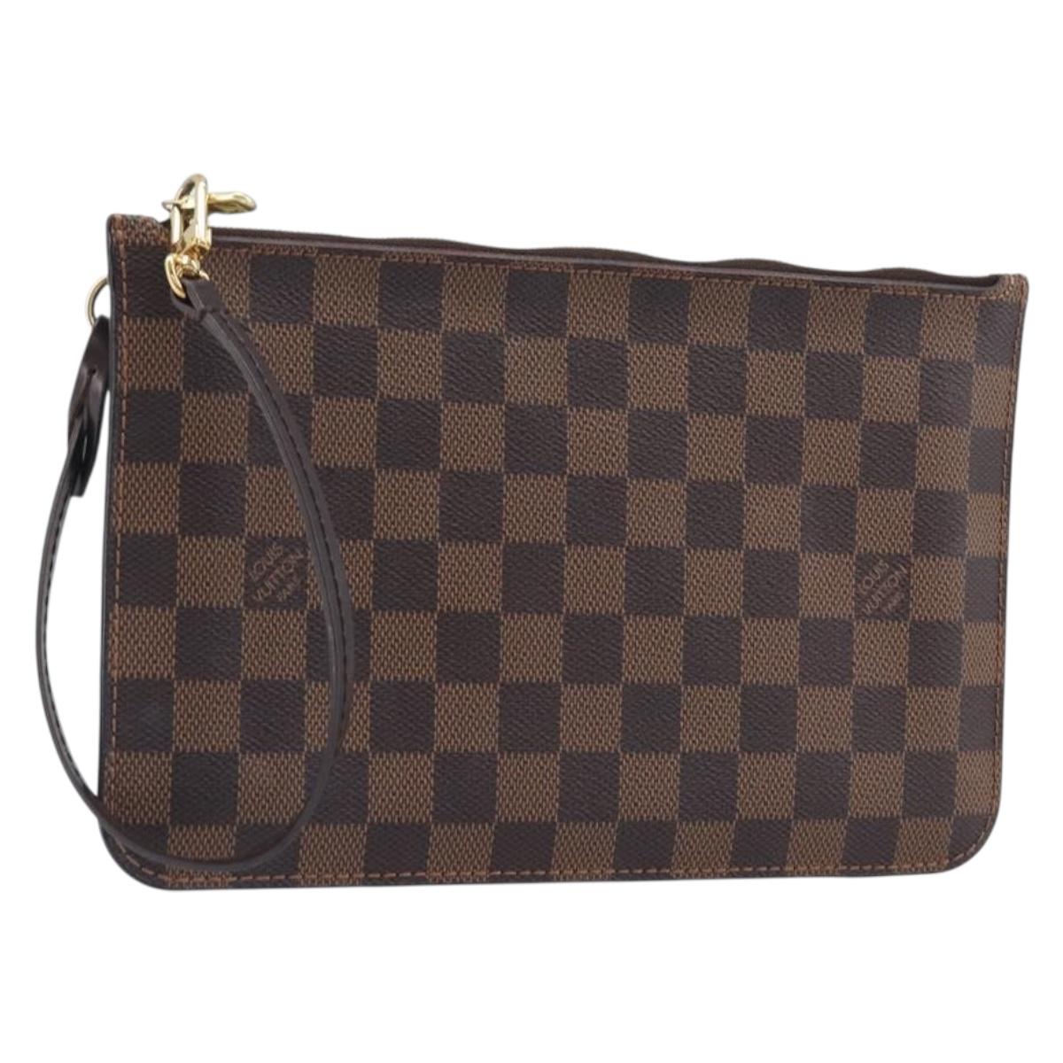 Louis Vuitton Damier Ebene Neverfull MM Pouch