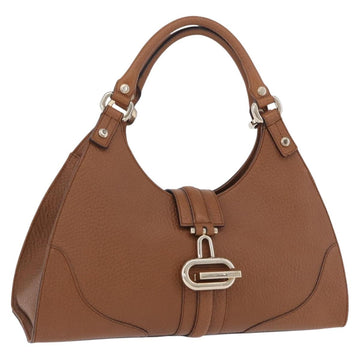 Gucci G Jackie Bag Taurillon Clemence Leather Brown Gold