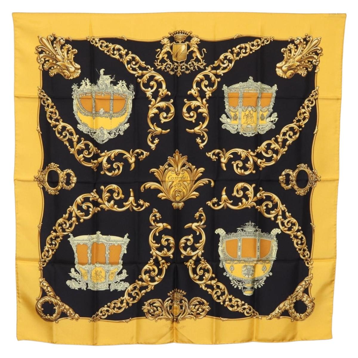 Hermès Carre 90 Scarf Silk Yellow (Grade AB)