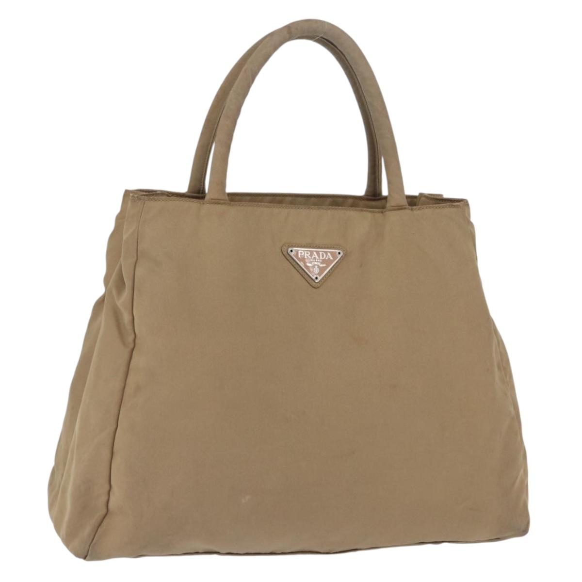 Prada Handbag Nylon Beige