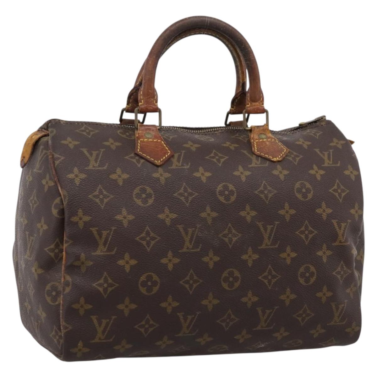 Louis Vuitton Monogram Speedy 30 Handbag (Grade D)
