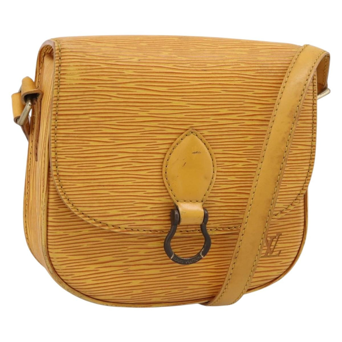 LOUIS VUITTON Epi Saint Cloud PM Shoulder Bag Yellow M52219 LV Auth 196426