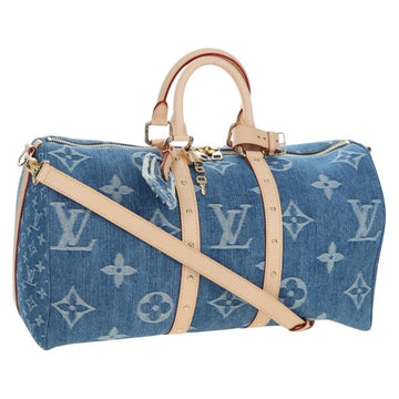 Louis Vuitton Monogram Denim Keepall Bandouliere 45 Bag