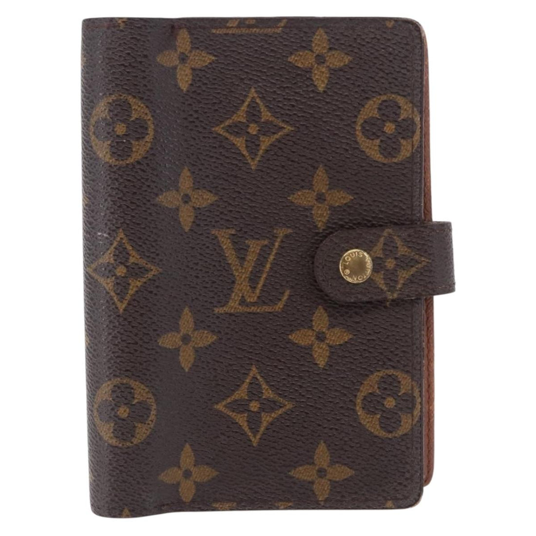 LOUIS VUITTON Monogram Agenda PM Day Planner Cover R20005 LV Auth 197145