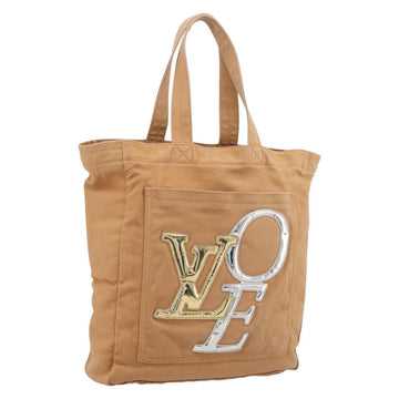 LOUIS VUITTON That's Love MM Tote Bag Canvas Brown M95466 LV Auth 197465A
