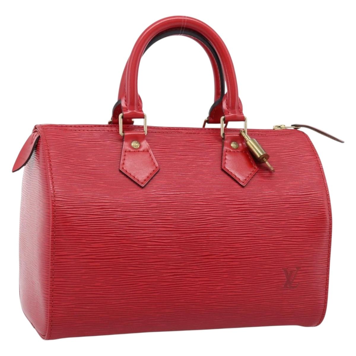 Louis Vuitton Epi Speedy 25 Handbag Castilian Red (Grade AB)