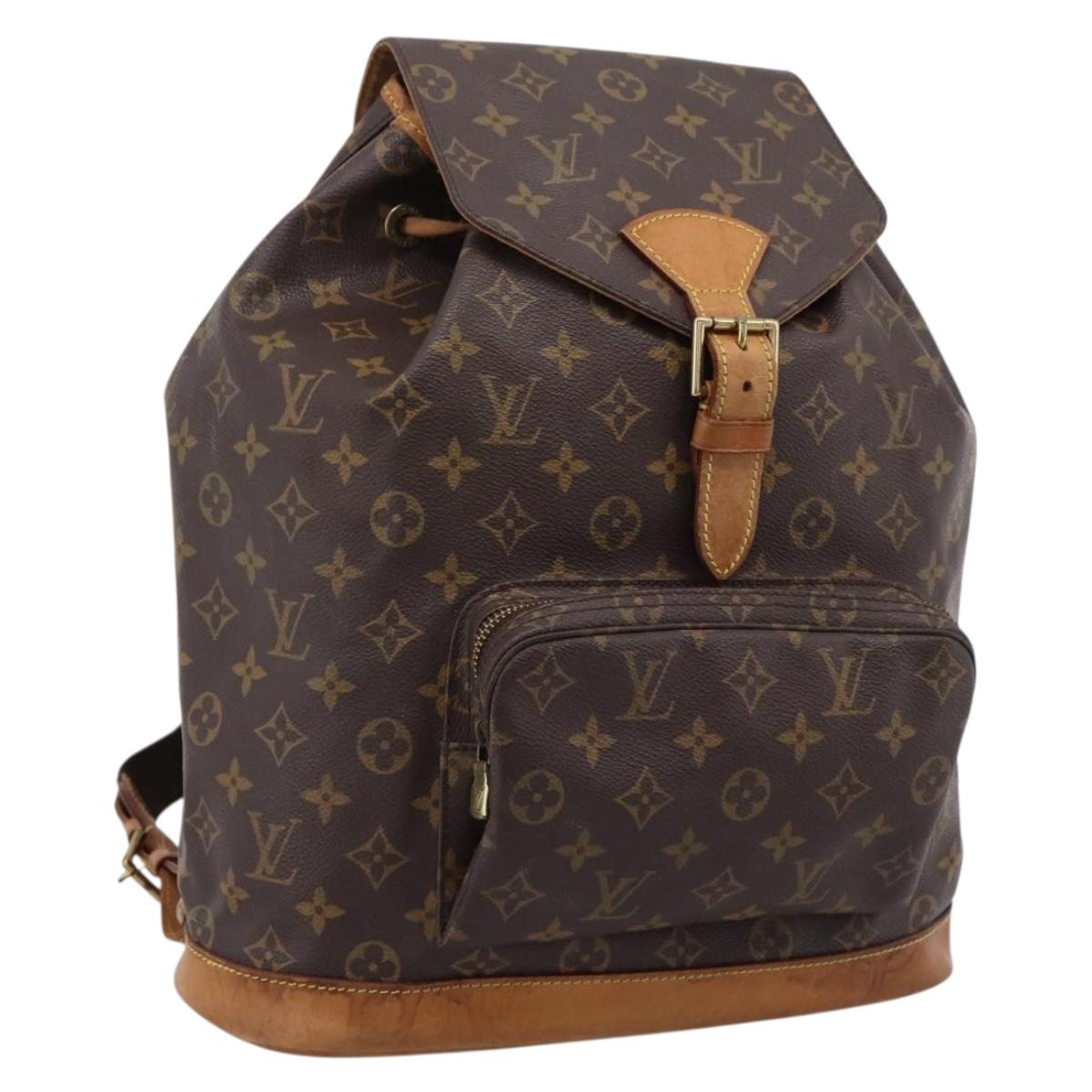 Louis Vuitton Monogram Montsouris GM Backpack (Grade C)