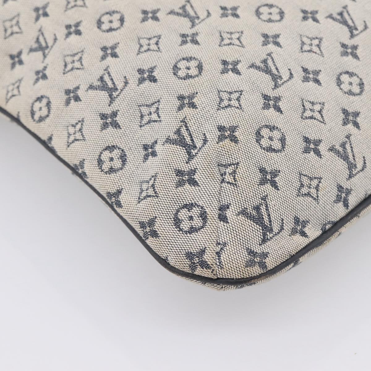 LOUIS VUITTON Monogram Mini Franoise Tote Bag 2way Blue M92208 LV Auth BA14979