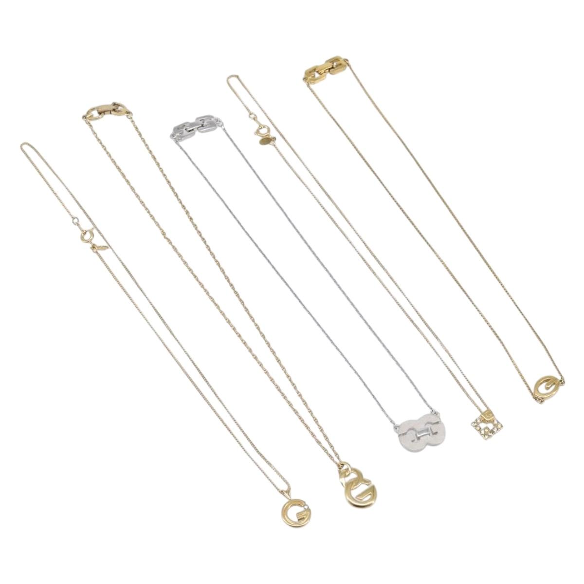 Givenchy Necklace metal 5 Set Silver Gold