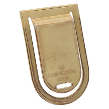 LOUIS VUITTON Pansavie Porto Address Money Clip metal Gold M64690 LV Auth 197155