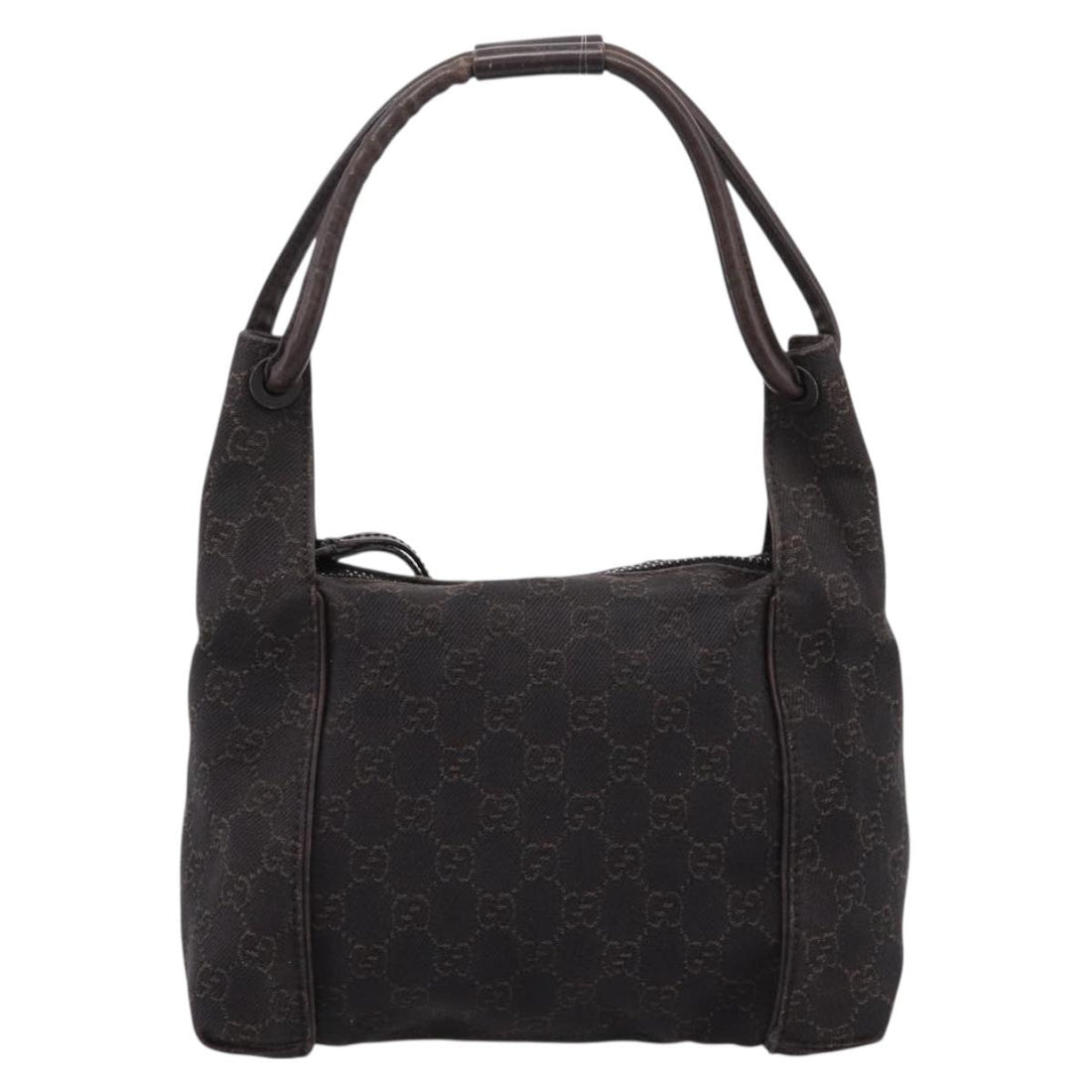 GUCCI GG Canvas Hand Bag Brown 101333 Auth 198296A