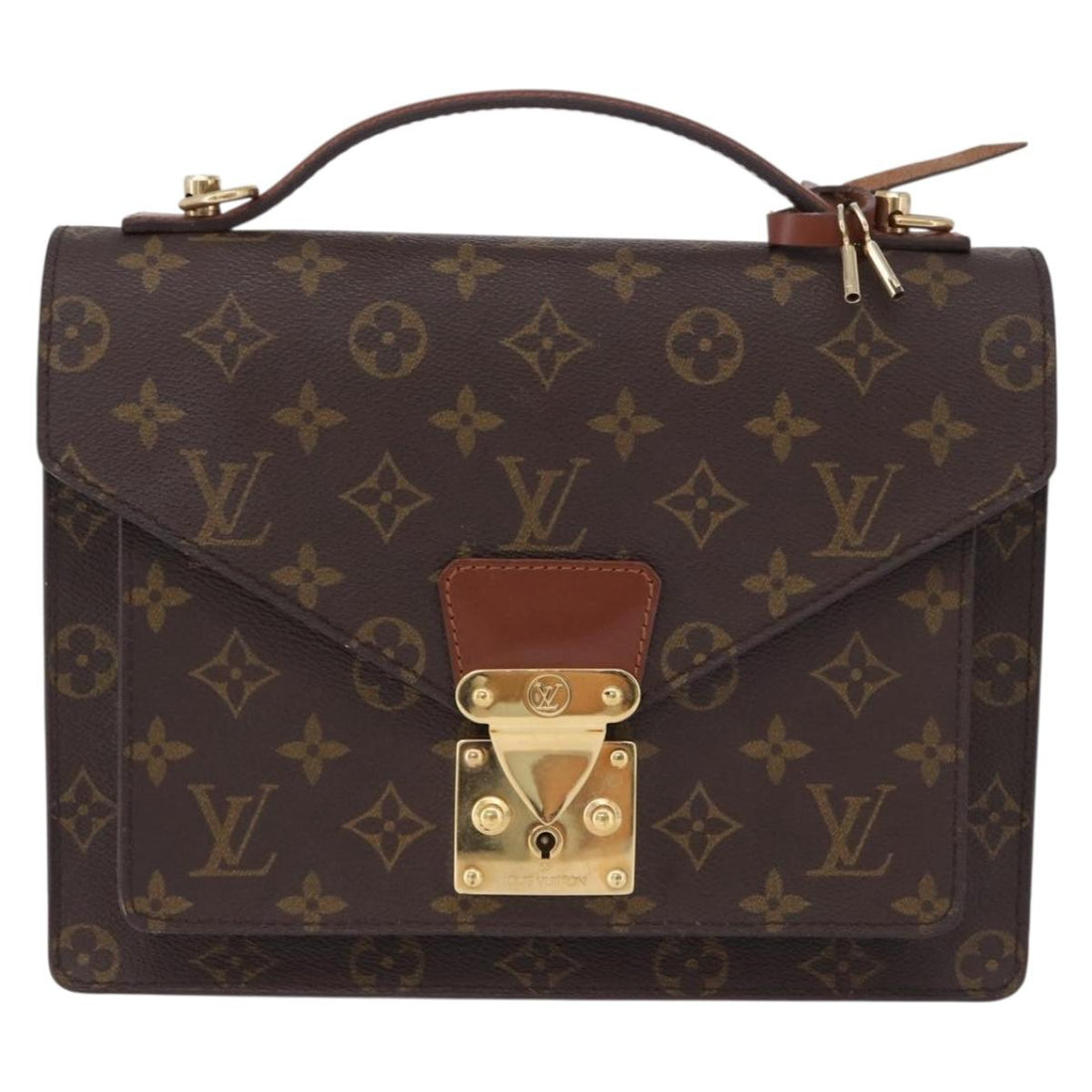 LOUIS VUITTON Monogram Monceau26 Hand Bag 2way M51187 LV Auth 197452A