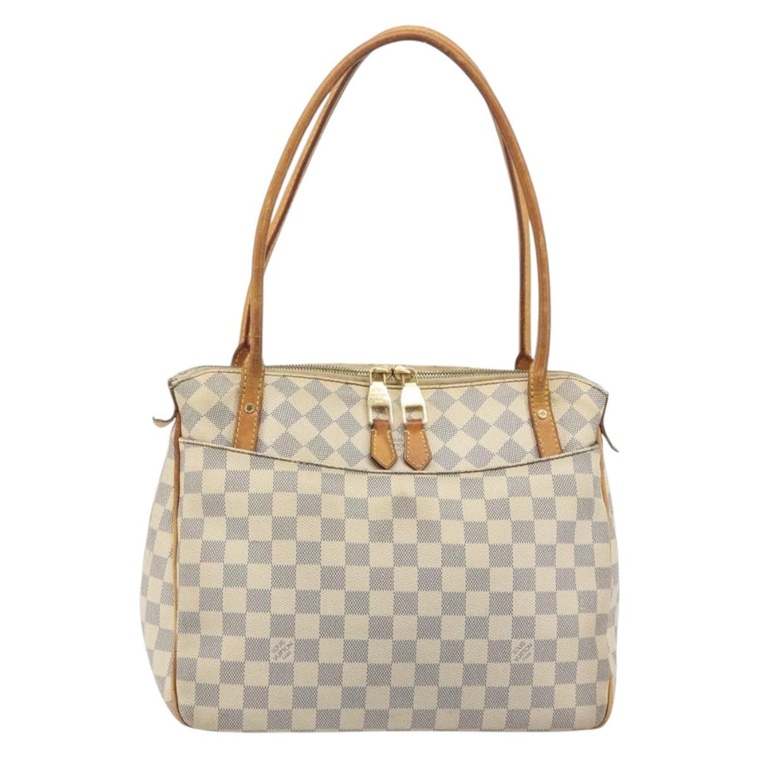 LOUIS VUITTON Damier Azur Figueri PM Shoulder Bag N41176 LV Auth 197011