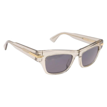BOTTEGA VENETA Sunglasses Plastic Gold Clear Auth BA15029