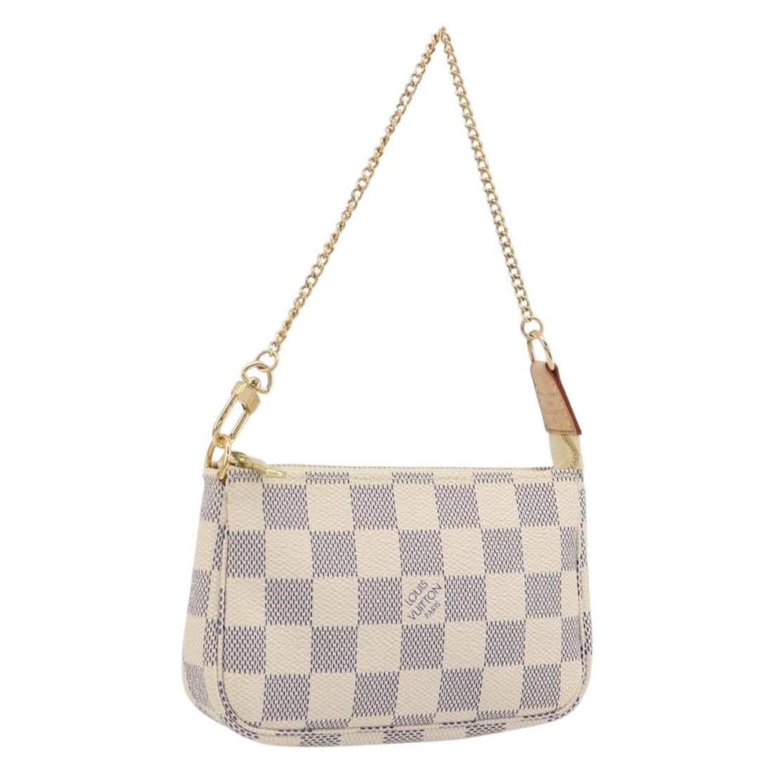 LOUIS VUITTON Damier Azur Mini Pochette Accessoires Pouch N58010 Auth BA15039V