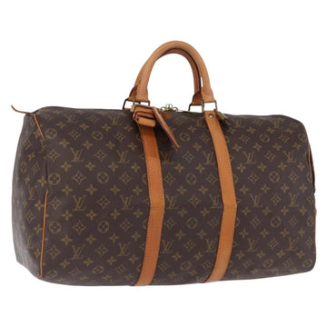 LOUIS VUITTON Monogram Keepall 50 Boston Bag M41426 LV Auth 194934V