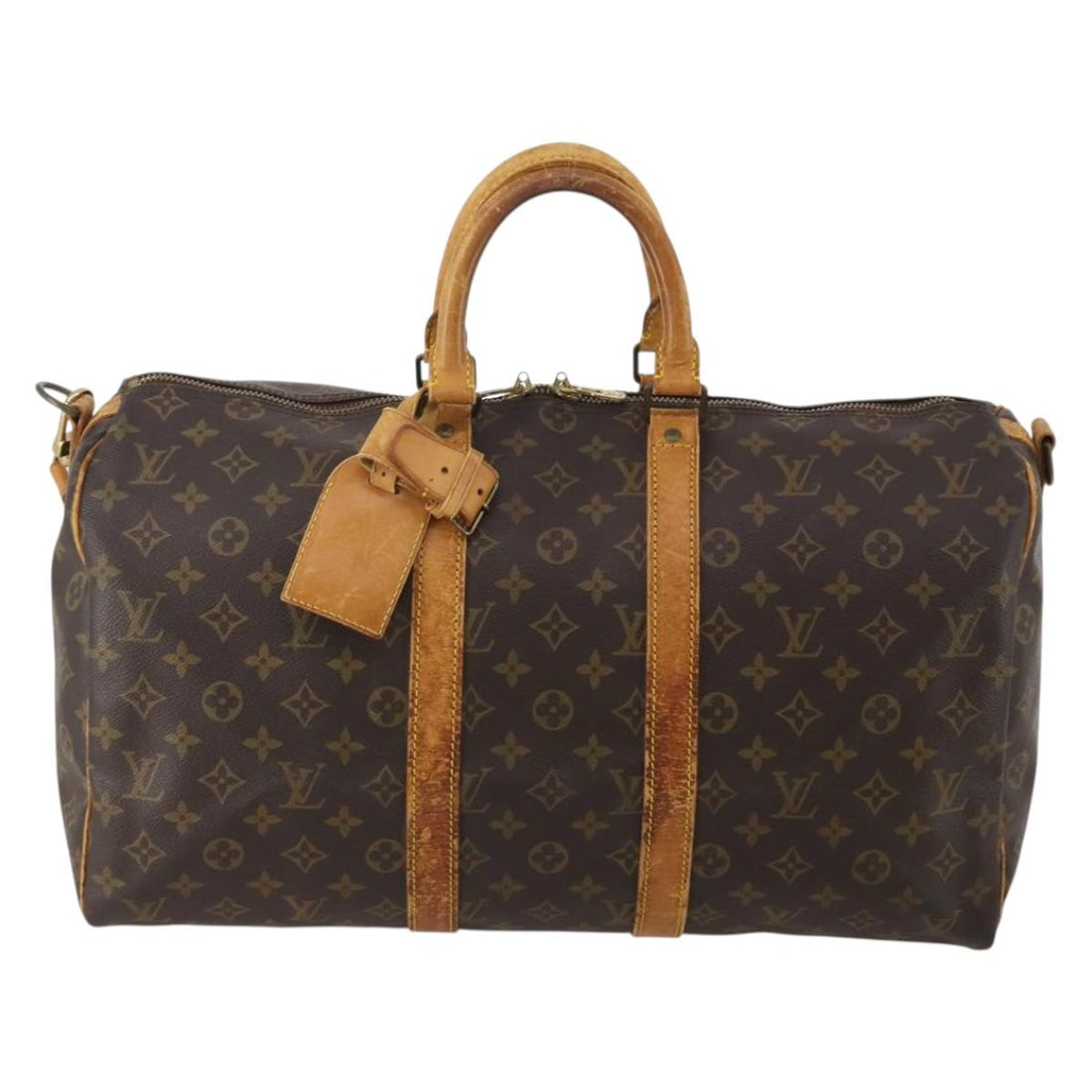LOUIS VUITTON Monogram Keepall Bandouliere 45 Boston Bag M41418 LV Auth 193060
