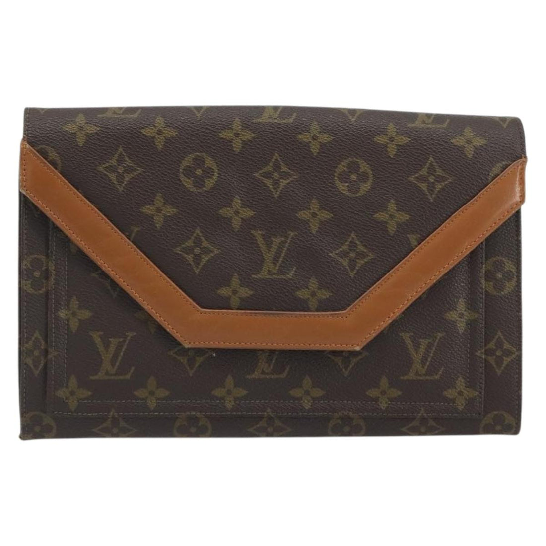 LOUIS VUITTON Monogram Envelope Clutch Bag USA limited LV Auth am12317A