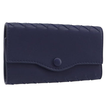 BOTTEGA VENETA INTRECCIATO Key Case Leather Navy Auth 196068V