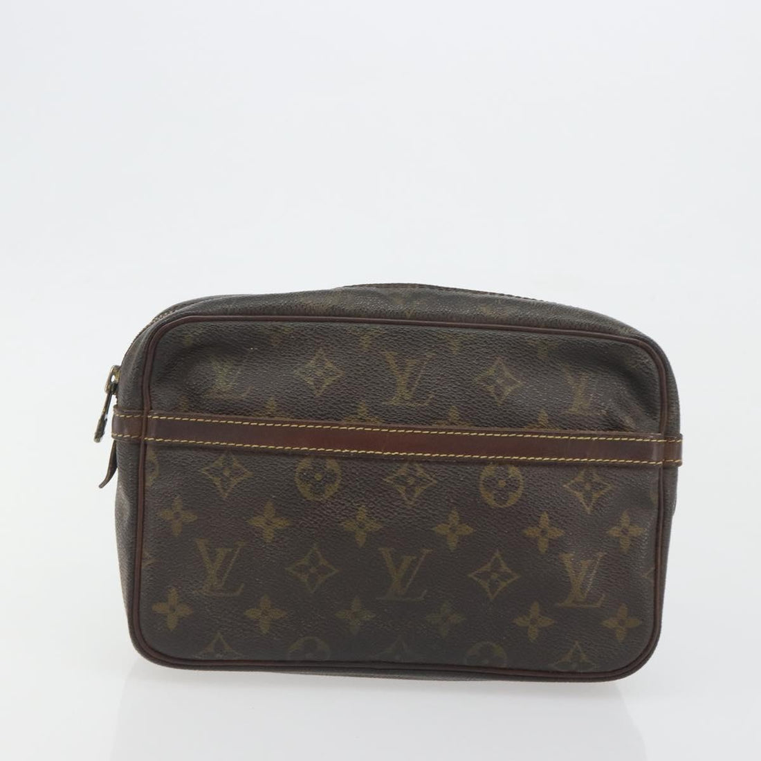 LOUIS VUITTON Monogram Pouch 2 Set LV Auth 193487
