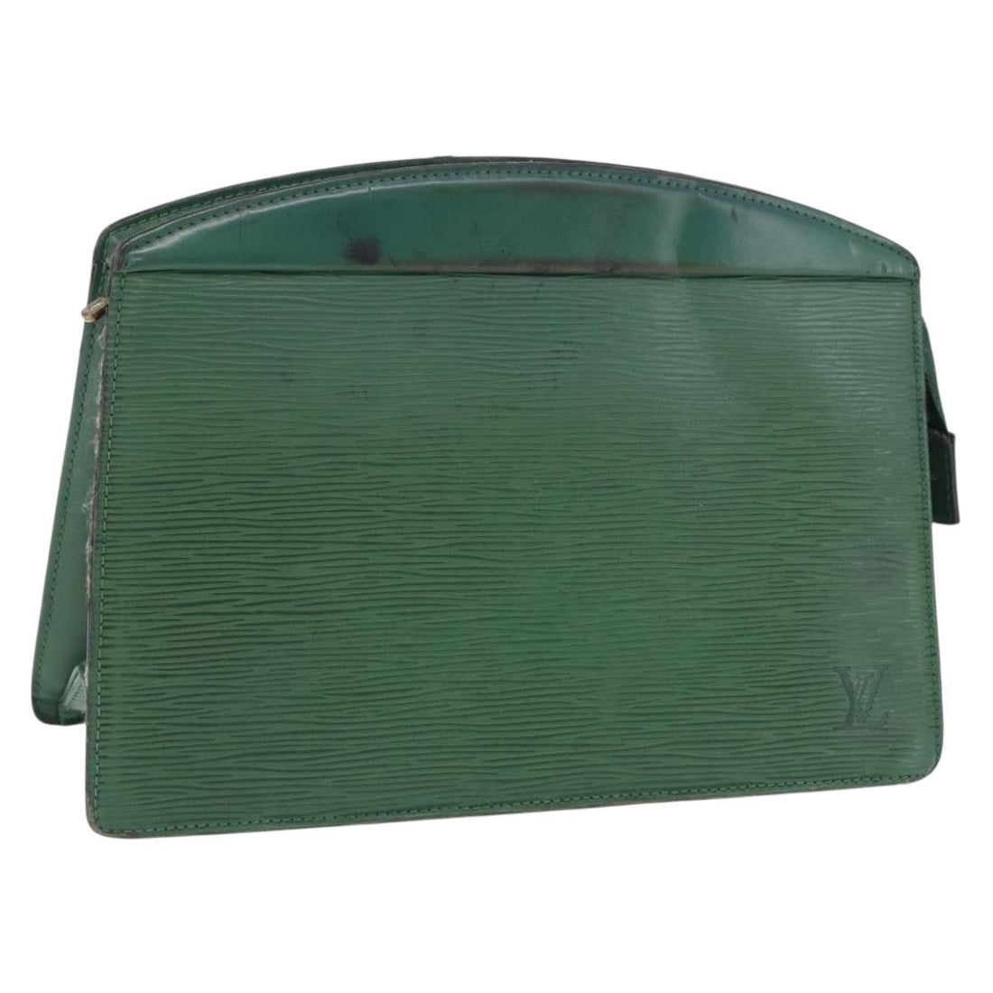 LOUIS VUITTON Epi Montaigne 27 Clutch Bag Green M52654 LV Auth 198520