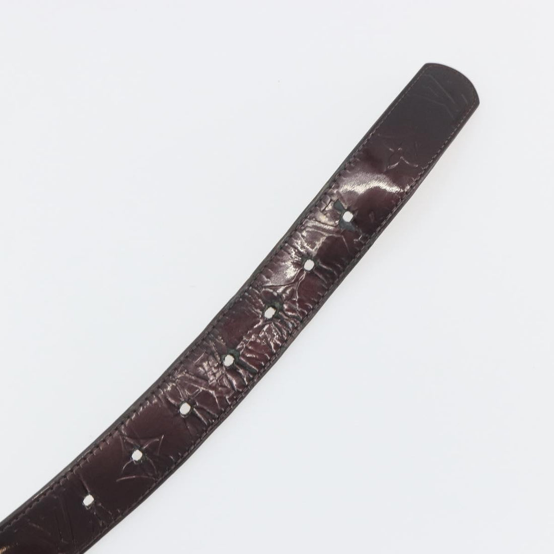 LOUIS VUITTON Monogram Vernis Ceinture Belt Amarante LV Auth BA14919