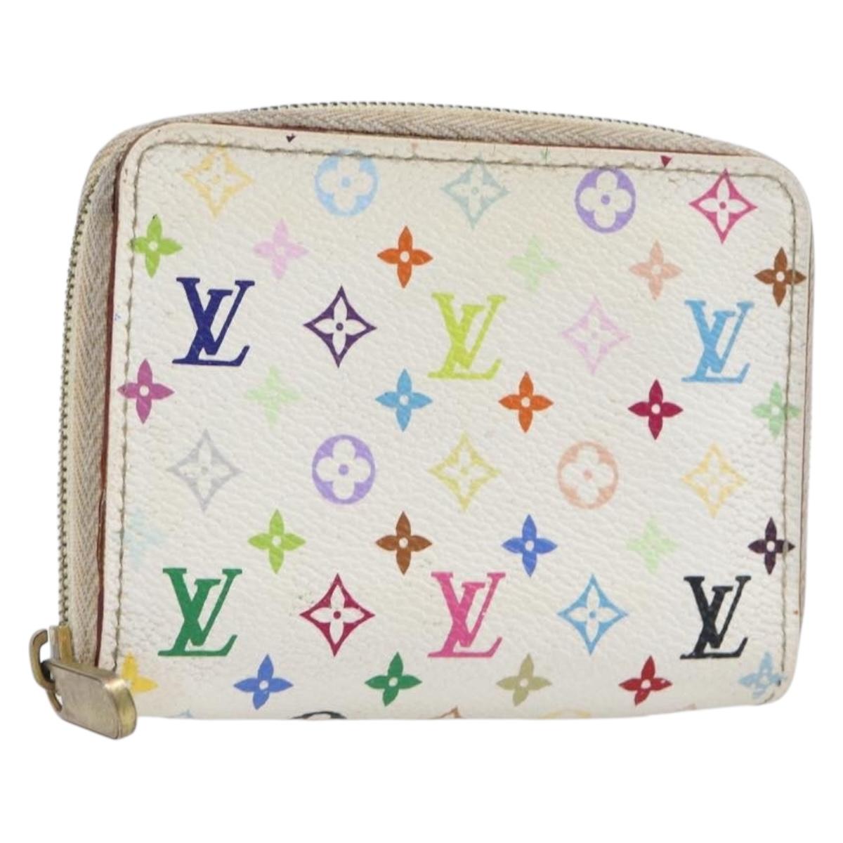 Louis Vuitton Monogram Multicolor Zippy Coin Purse White