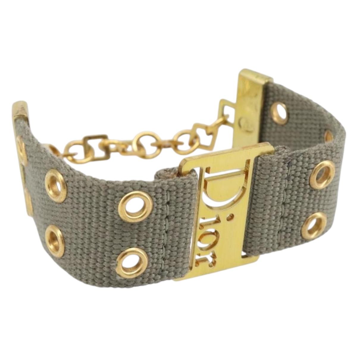 Christian Dior Bracelet Canvas Khaki