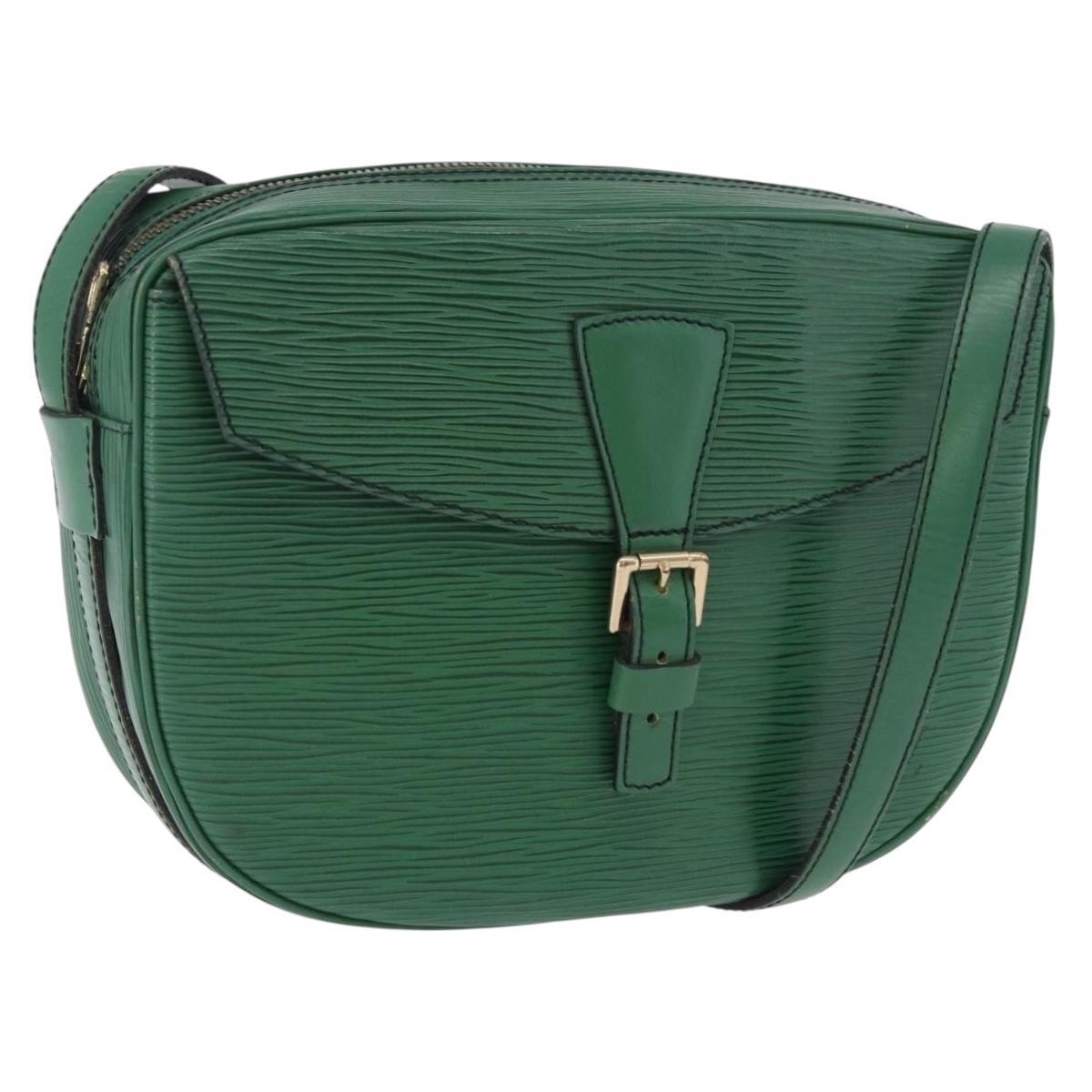 Louis Vuitton Epi Jeune Fille MM Shoulder Bag Green (Grade BC)