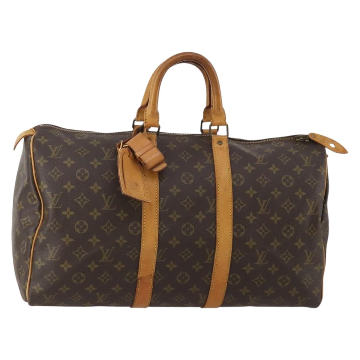 Louis Vuitton Monogram Keepall 45 Boston Bag (Grade D)