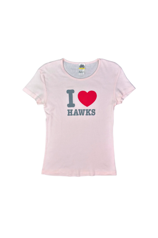 Soft Bank Hawks Crew Neck Cap Sleeve T-Shirt