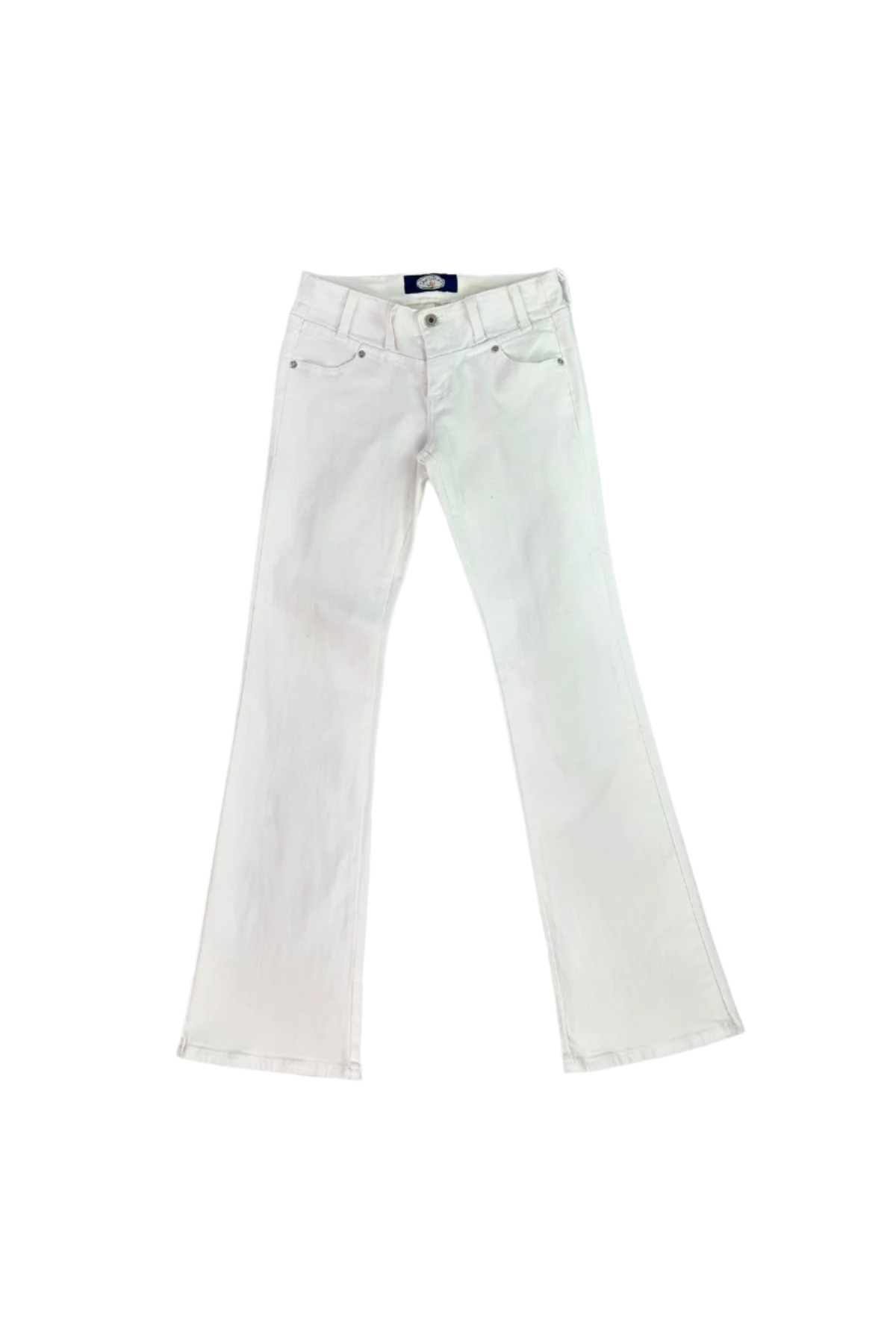 Just USA White Denim Straight Leg Jeans