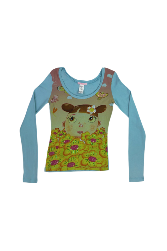 Custo Barcelona Graphic Design Sequin Detail Long-sleeve Shirt