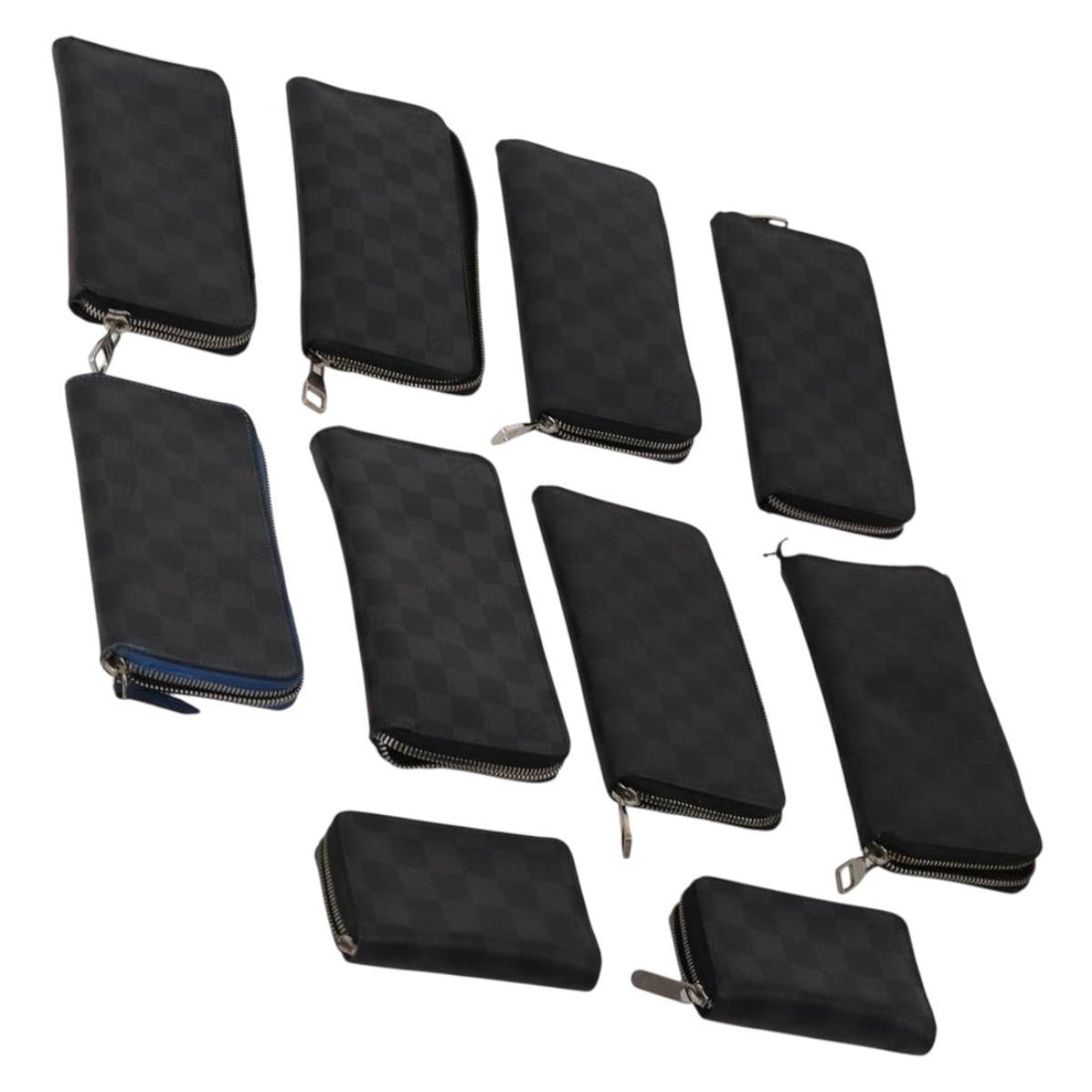 LOUIS VUITTON Damier Graphite Wallet 10 Set LV Auth CB303