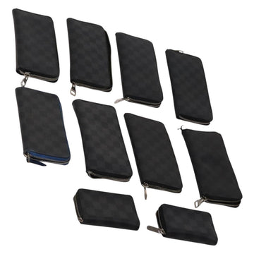LOUIS VUITTON Damier Graphite Wallet 10 Set LV Auth CB303