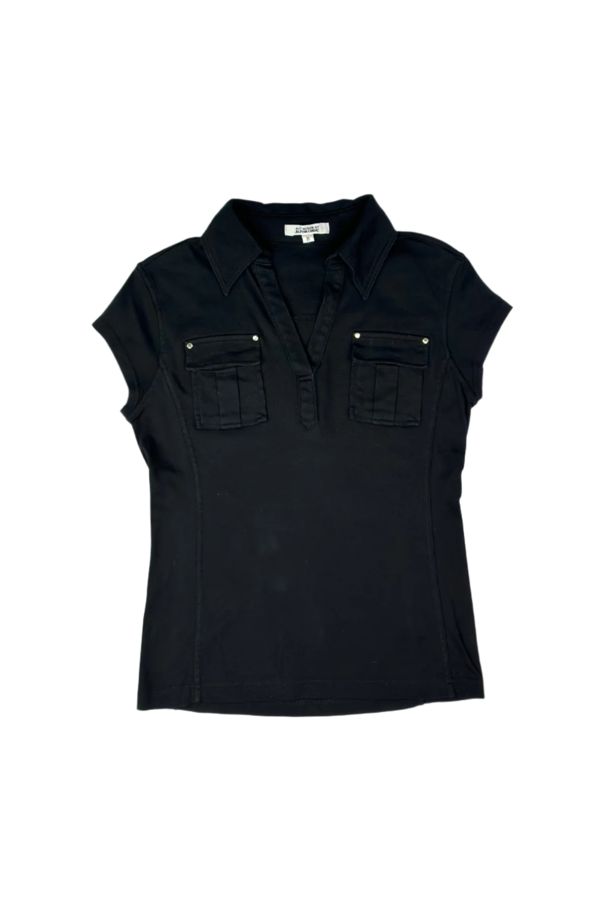 A/C Design by Alpha Cubic V-Neck Collar Shirt with Pocket