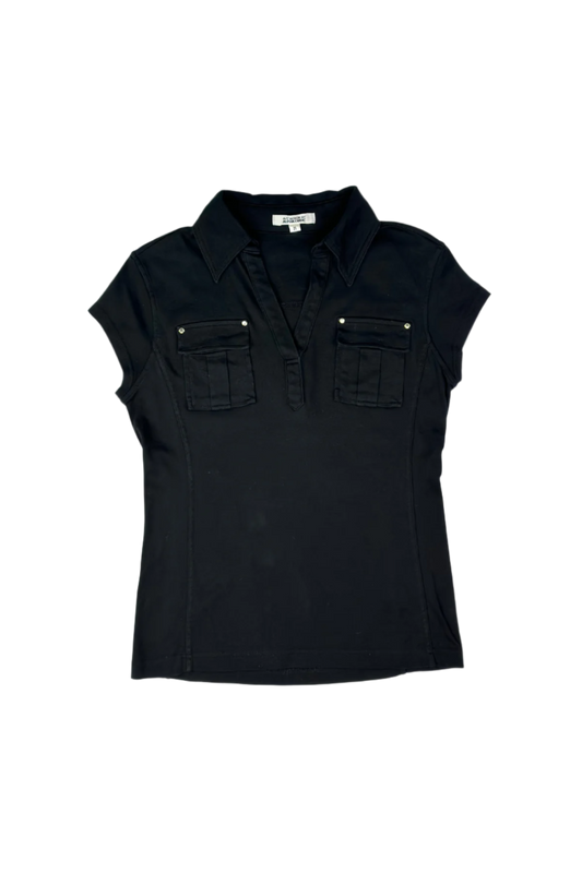 A/C Design by Alpha Cubic V-Neck Collar Shirt with Pocket