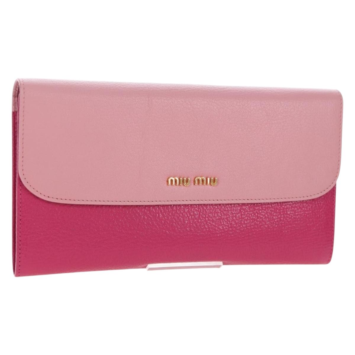 Miu Miu Wallet Leather Pink